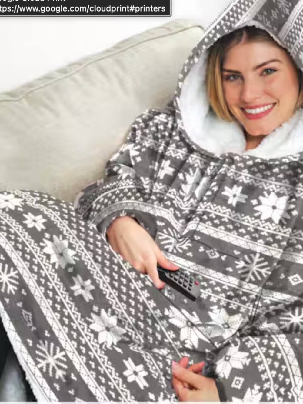 Huggle- cozy wearable blanket